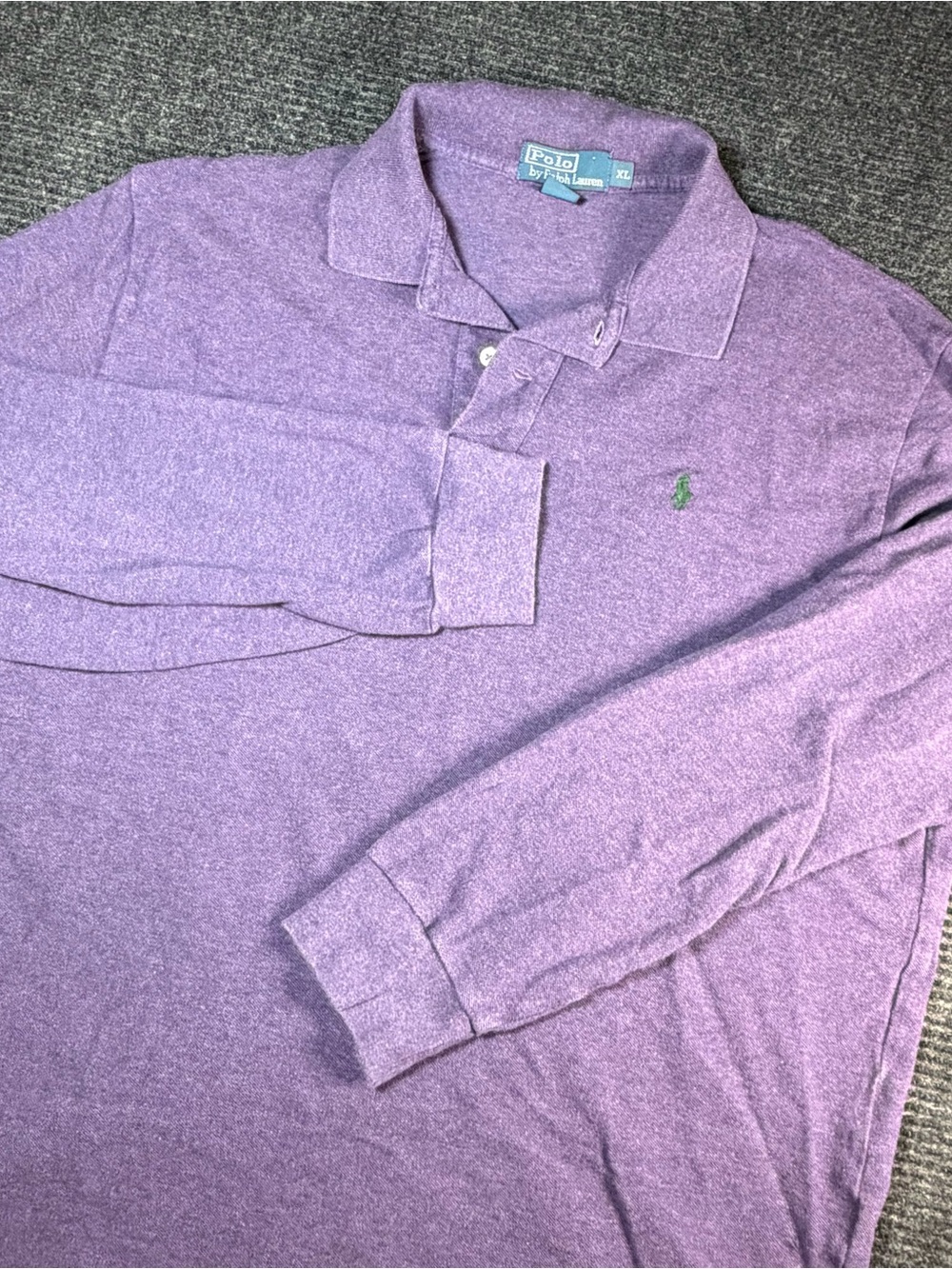 Ralph Lauren Long-Sleeve Polo Shirt - Lavender Purple